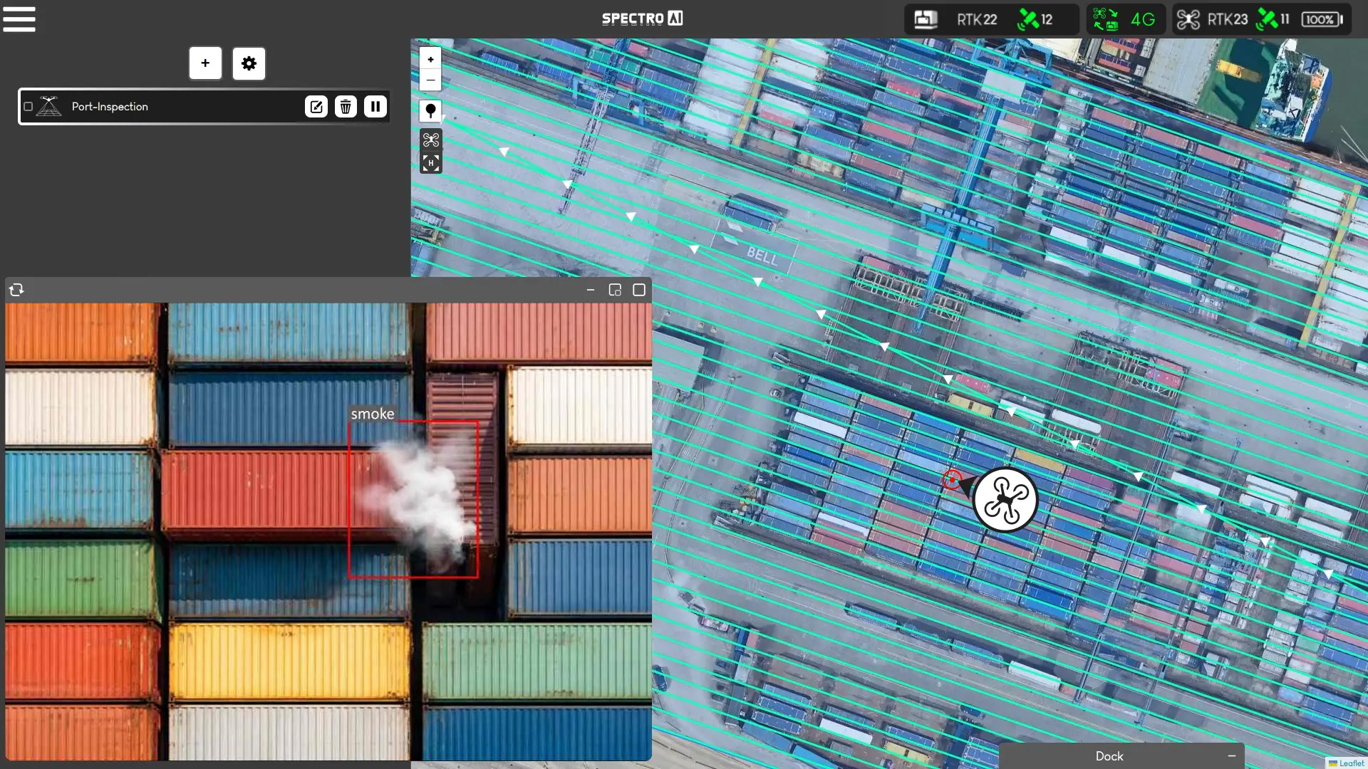 Container Inspection Smoke Detection