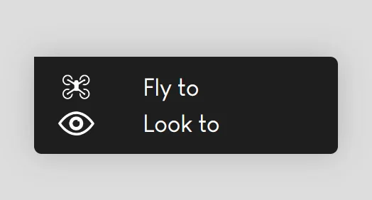Right-click to point camera