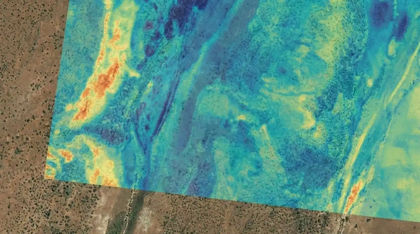 Soil analysis spectral data map generated with HyperSlit