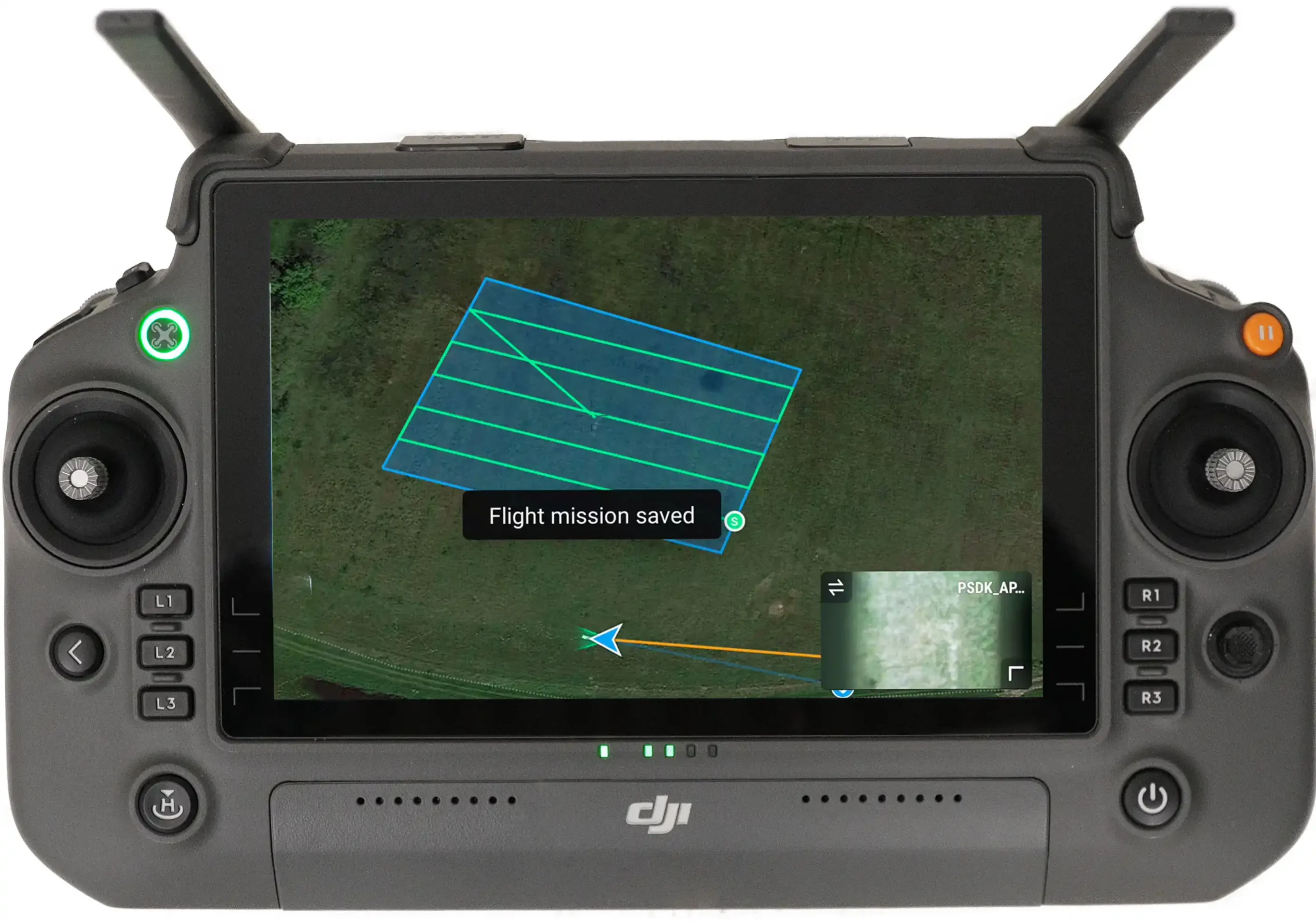 Flight planning on the controller for HyperSlit area mapping