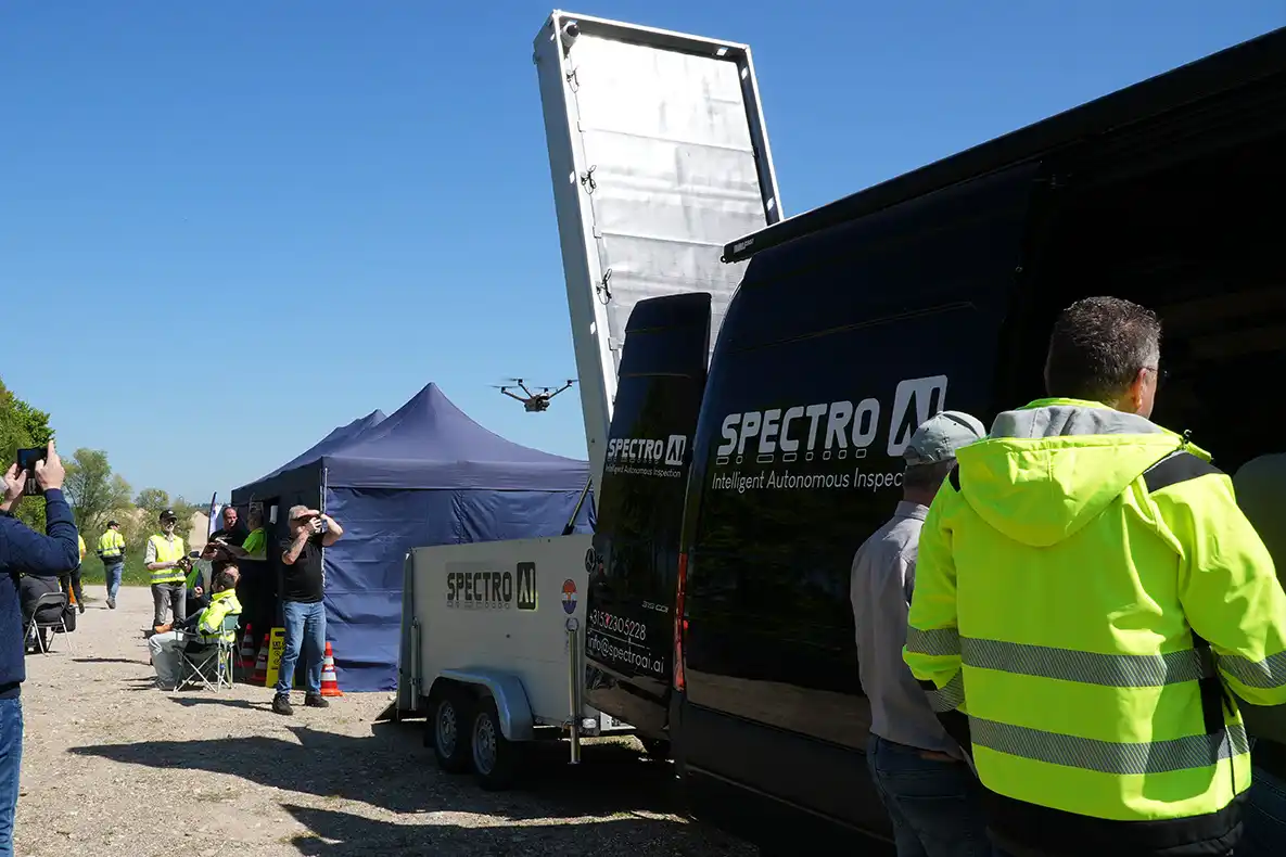 SOS Drone Team NL missing-person exercise with DockWatch Trailer Dual