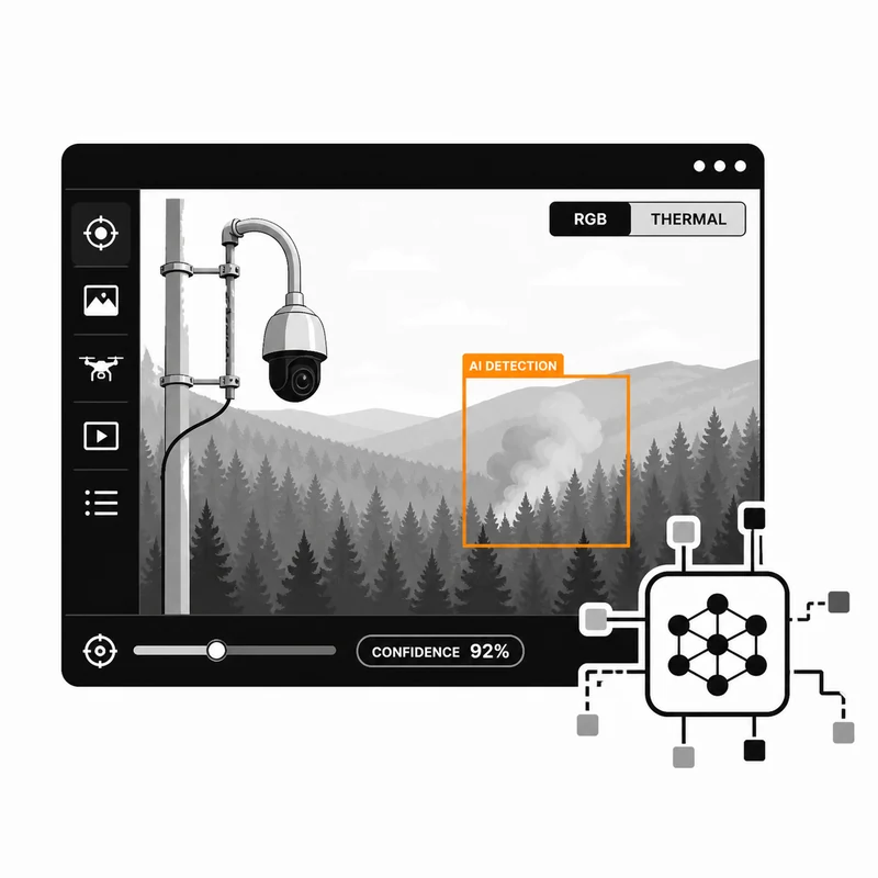 AI visual detection illustration
