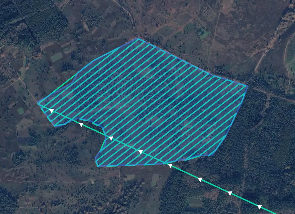 Patrol route mission planning interface